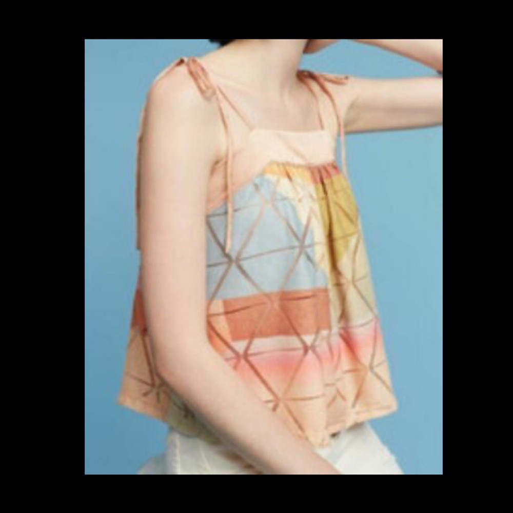 Anthropologie Akemi + Kin Geo Print  tank
